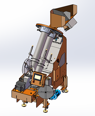 VERTICAL INCLINED PIPE NET BAG MACHINE